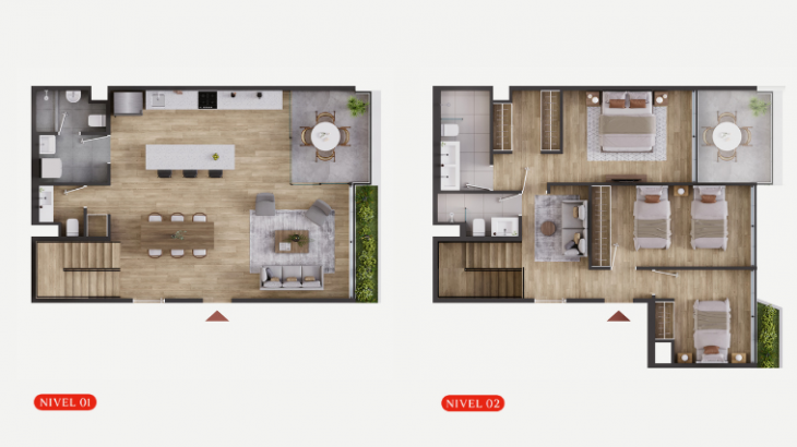 Plano del modelo 4 del proyecto Eterna en San Isidro