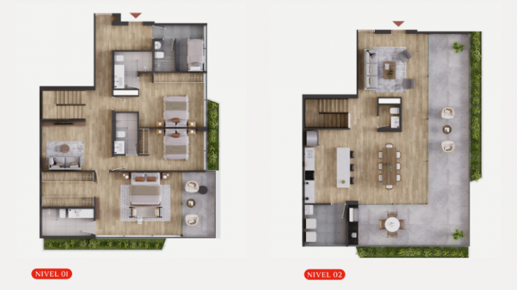 Plano del modelo 5 del proyecto Eterna en San Isidro
