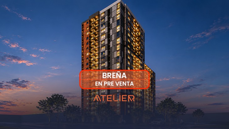 Fachada principal del proyecto Arteco | Atelier en Breña