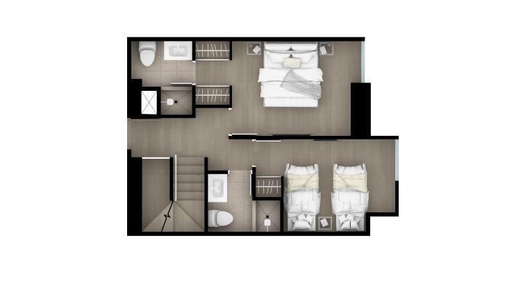 Plano del modelo Tipo 15 del proyecto Bloom en Lince