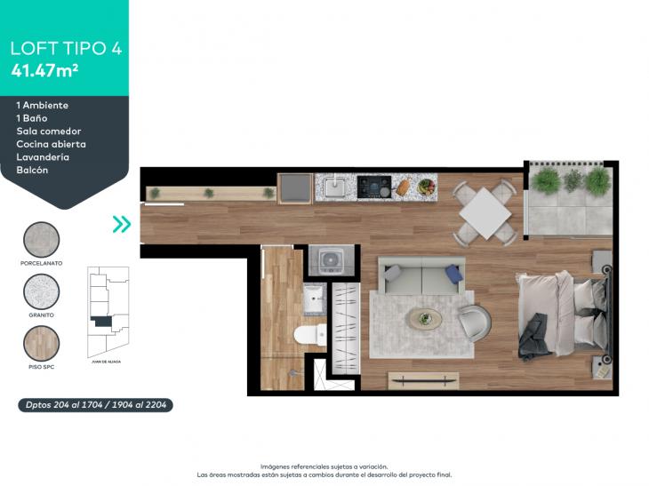 Plano del modelo 4 del proyecto Invent Juan de Aliaga en Magdalena Del Mar