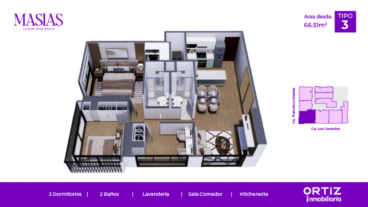Plano del modelo X03 del proyecto MASIAS en Lince