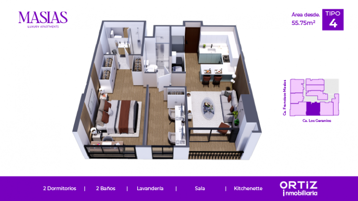 Plano del modelo X04 del proyecto MASIAS en Lince