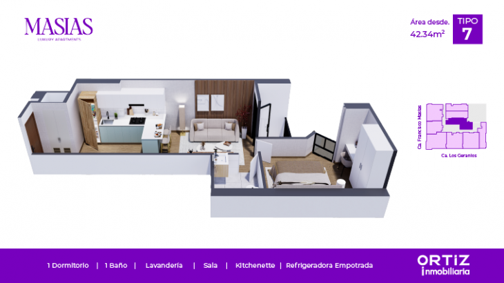 Plano del modelo X07 del proyecto MASIAS en Lince