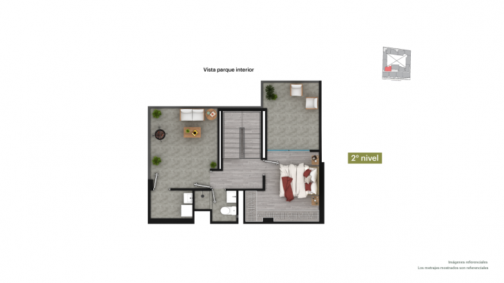 Plano del modelo TIPO 1A del proyecto EDÉM en Magdalena Del Mar